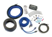 Kicker 46CK4 Car Audio 4 Gauge 2 Channel - Mono Amp Amplifier Install Kit CK4