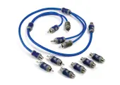 Kicker 46KIYFM Car Audio Amp Female Male RCA Y Adapter + Barrel Connectors KIYFM