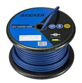 Kicker 46PWB4100 Car Audio 4 Gauge Blue OFC Copper Power or Ground Cable Wire - Refurbished