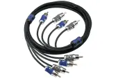 Kicker 46QI44 Car Audio 13 Foot Amp Amplifier 4 Channel Stereo RCA Cable QI44