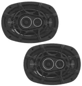 Kicker 43DSC69304 DS 6x9 Inch Car Audio Stereo Speaker Coaxial 70 Watt RMS 3 Way Design