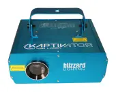 Blizzard Kaptivator Sound Active 3D RGB Laser Fixture with Animated Graphic Show Patterns Used