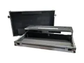 Harmony Cases HCDJOPUSQUADWLT DJ Flight Case Compatible with Pioneer OPUS-QUAD Includes Laptop Shelf, Wheels and Velcro Sticker Strip to Secure Laptop - Black Used