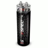 T-Spec V6-1-5DDC V6 Series 1.5 Farad Digital Capacitor with Voltage Monitor Meter Used