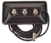 Peavey TransTube Special 212 Footswitch Three Button 7-Pin DIN Switches (3376410) Scratch and Dent