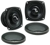 Harmony Audio HA-C4 Car Stereo Carbon Series 4" Replacement 170W Speakers Pair - Scratch and Dent