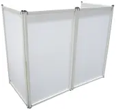 Harmony Audio HA-SKRIM Light Aluminum Portable DJ Event Facade Booth Scrim - Scratch and Dent