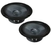 Harmony Audio HC-CMB65 Car Stereo Carbon Mid-Bass Mid-Range 6.5" Speakers 4 Ohm - Scratch an...