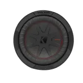 Kicker 48CWR84 8-Inch CompR 4-Ohm Dual 300 (Watts RMS) 600 (Watt Peak) Voice Coil Design Subwoofer Used