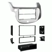 Metra 99-7877S Single / Double DIN Silver Dash Kit for 2009-2013 Honda Fit Vehicles Used