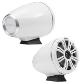 Kicker 46KMFC65W Marine Audio Boat Flat Surface Mount 6 1/2 Tower Speakers White Used