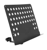 Stagg MUS-ARM 2 Large 18.8x13.6 Inch Perforated Music Stand Plate with Attachable Holder Arm Scratch and Dent