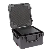 SKB 3i-2424M144U 4U I Series 20 Inch Injection Molded Fly Rack Case with Cable Storage, Wheels and Handle