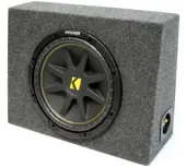 Kicker Loaded Truck Enclosure W/ 4 Ohm 12" C12 Subwoofer (10C12-4)