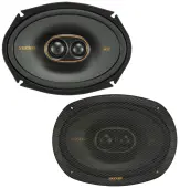 Kicker 47KSC69304 Car Audio 6x9" 3-Way 600W Peak Full Range Speakers KSC69304 Used