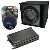 Harmony Audio HA-ML152 Loaded 15" Sub 3200W Ported SPL Sub Box & CXA1200.1 Amp