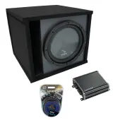 Universal Car Stereo Paintable Ported 10" Harmony R104 Sub Box & CXA400.1