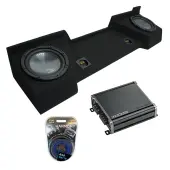 2007-2013 Chevy Silverado Ext Cab Truck Harmony R124 Dual 12" Sub Box & CXA400.1