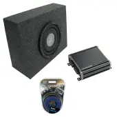 Universal Regular Standard Cab Truck Harmony F124 Single 12" Sub Box & CXA400.1