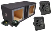Kicker 44L7R152 L7 Square Subwoofer Dual 15" Custom Vent Sub Enclosure Box