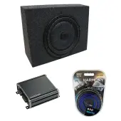 Universal Regular Standard Cab Truck Kicker CompVT CVT12 Single 12" Sub Box Enclosure & CXA400.1 Amp