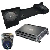 Compatible with 2007-2013 GMC Sierra Ext Cab Truck Kicker CompR CWR10 Dual 10" Sub Box Enclosure & CX1200.1 Amp
