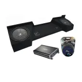 Compatible with 2007-2013 GMC Sierra Ext Cab Truck Kicker CompR CWR12 Dual 12" Sub Box Enclosure & CX1200.1 Amp