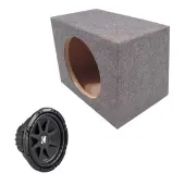 Single 15" Rear Fire Kicker Loaded C15 Subwoofer Box (10C15-4)