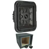 Kicker Car Audio L7 12" 1200W Subwoofer 46L7T122 and Ported Enclosure Sub Box