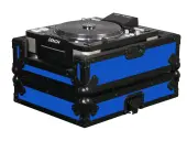 Odyssey Cases FRCDJBKBLUE Designer DJ Series Case for Large Format CD Players (Blue)
