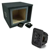 Kicker 44L7S152 L7S 2000W Dual 2-Ohm 15" Subwoofer Bundle with Vented 15" Paintable Car Audio Sub Box