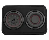 Kicker 48TCWRT672 Dual 6.75-Inch CompRT 2-Ohm Enclosure Compatible with 300 Watts 6.75" Subwoofer