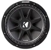 Single 12" Kicker Loaded C12 Vented Sub Box Spray On Coating (10C12-4)