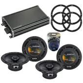 Compatible with Nissan 350ZX 2003-2009 Speaker Replacement Harmony (2) R65 & CXA360.4 Amp