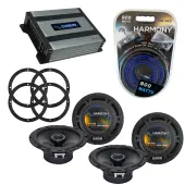 Compatible with Nissan 350ZX 2003-2009 Speaker Replacement Harmony (2) R65 & Harmony HA-A400.4 Amp