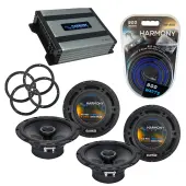 Compatible with Pontiac Torrent 2006-2006 OEM Speaker Replacement Harmony (2) R65 & Harmony HA-A400.4 Amp