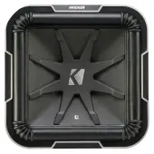 Kicker 41L7124 Q-Class L7 Car Audio 12" Square Subwoofer 900 Watts RMS Dual 4-Ohm Stereo Sub - Refurbished
