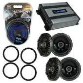 Compatible with Pontiac Torrent 2006-2006 Speaker Replacement Kicker (2) DSC65 & Harmony HA-A400.4 Amp