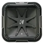 Kicker 41L7152 Q-Class L7 Car Audio 15" Square Subwoofer 1200 Watts RMS Dual 2-Ohm Stereo Sub - Refurbished