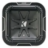 Kicker 41L784 Q-Class L7 Car Audio 8" Square Subwoofer 500 Watts RMS Dual 4-Ohm Stereo Sub - Refurbished