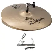 Zildjian Z40101 14" Z Custom Medium Heavy Top Heavy Bottom HiHat Cymbals With ZKEY