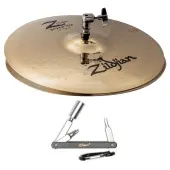 Zildjian Z40104 15" Z Custom  Medium Heavy Top Heavy Bottom HiHat Cymbals With ZKEY