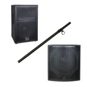 Peavey SP 2 & SP 118 Pro Audio DJ Passive PA Speaker & Sub Package w/ Stand New