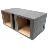 Car Audio Dual 15" Vented Square Sub Box Enclosure fits Kicker L7 Subwoofer