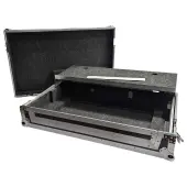 Harmony Cases HCRANEFOURWLT DJ Controller Case Compatible with Rane Four Advanced with Laptop Tray, Wheels and Adjustable Foam Velcro Inserts, Recessed Latch, and Chrome Finish Hardware for Protection