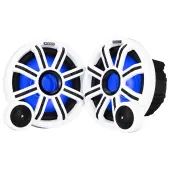 Kicker 51MSS8 Premium Marine Boat Audio 8" 200W RMS 4-Ohm Component Speakers with RGBW LED Lighting