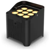 Chauvet FREEDOMPARQ9 Wireless Battery-Powered Quad-Color LED Uplight with Enhanced Control Options