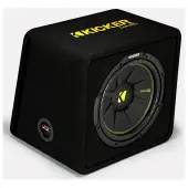 Kicker VCWC12 Car Audio CompC Loaded 12 Vented Sub Box Enclosure 2 Ohm 44VCWC122 Refurbished