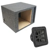 Kicker 44L7R122 L7 Square Subwoofer Single 12" Vented Sub Enclosure Box