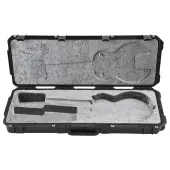 SKB Cases 3I-4214-56 Injection Molded Guitar Flight Case - Les Paul Style & Shaped Interior w/ TSA Latches & Wheels (3I421456)